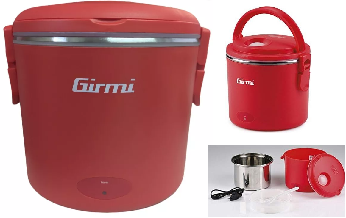 Girmi elektrische "Vivandiere" Speisenwärmer Lunchbox SC01 Rot NEU Verpackt