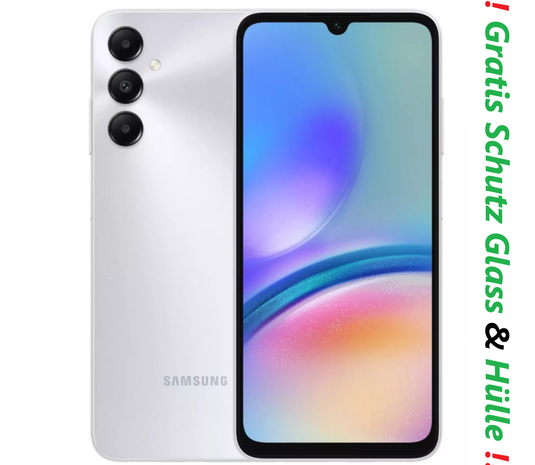 Samsung Galaxy A05s SM-A057F/DS 64Gb / 128Gb Dualsim LTE Android Ohne Simlock Smartphone imkl Hülle & Panzer glass  Schwarz /Silber / Grün