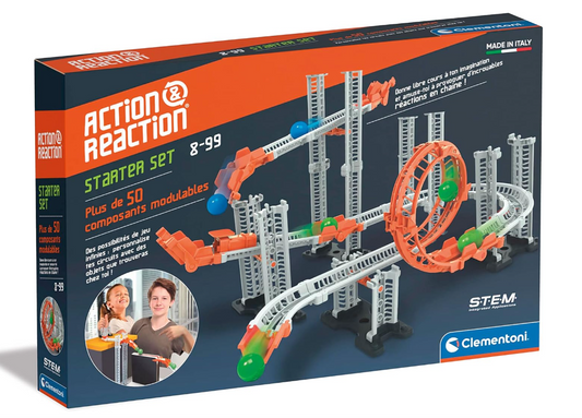 Clementoni Action & Reaktion-Starter-Set Kettenreaktionen über 50 Teile NEU